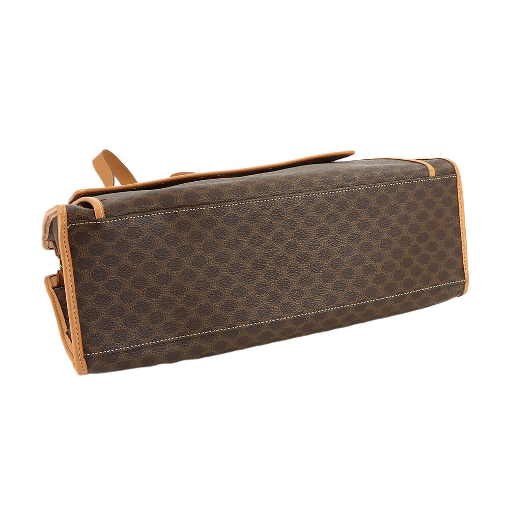 Celine Macadam Shoulder Bag Leather Brown - Picture 4 of 8